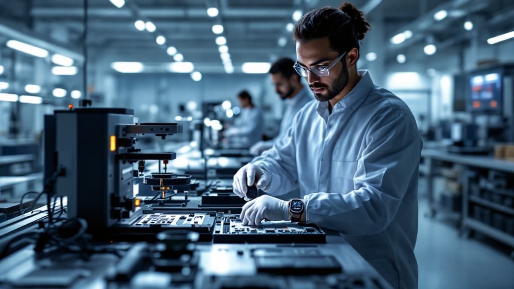 Smartwatch manufacturing quality dashboard